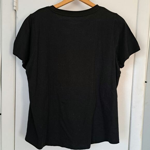 Mighty Fine Americana Love Peace and Freedom Flag Tee Juniors Size Large NWT - Picture 3 of 5